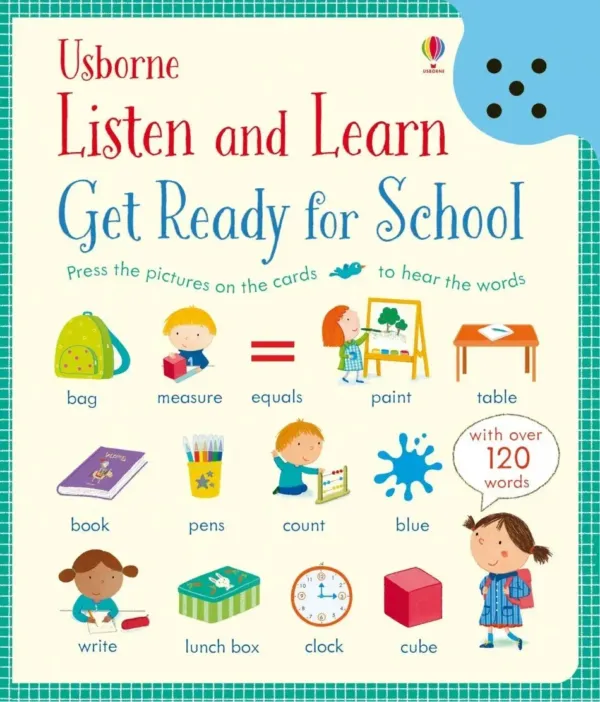 Интерактивна книжка за учене на нови думучки Get Ready for School