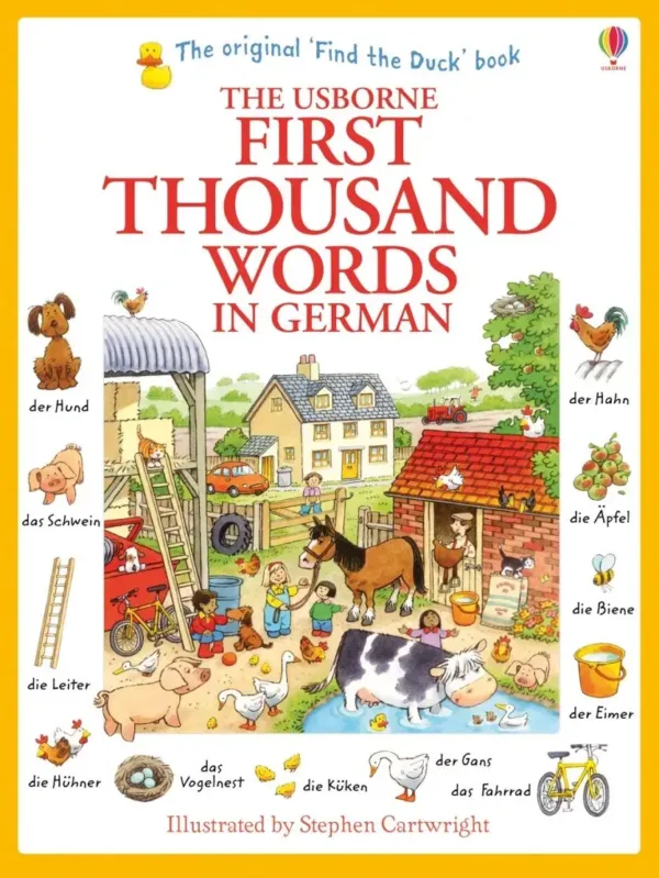 Книжка със стикери FIRST 1000 WORDS GERMAN STICKER