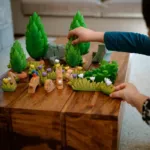 Дървена фигурка приклекнало зайче, BumbuToys - Image 4