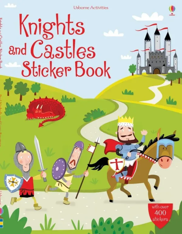 Детска книжка със стикери Knights and Castles Sticker Book