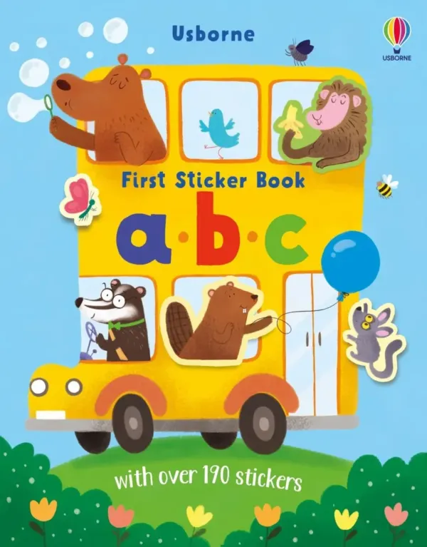 Детска книжка със стикери First Sticker Book abc