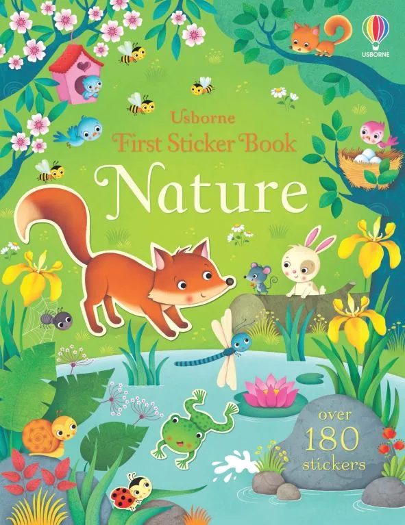 Детска книжка със стикери First Sticker Book Nature