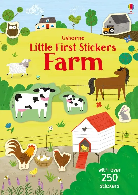 Детска книжка със стикери Little First Stickers Farm