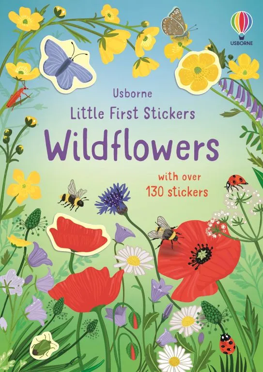 Детска книжка със стикери Little First Stickers Wildflowers