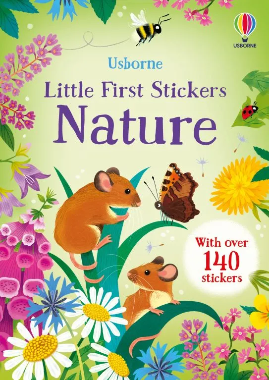 Детска книжка със стикери Little First Stickers Nature