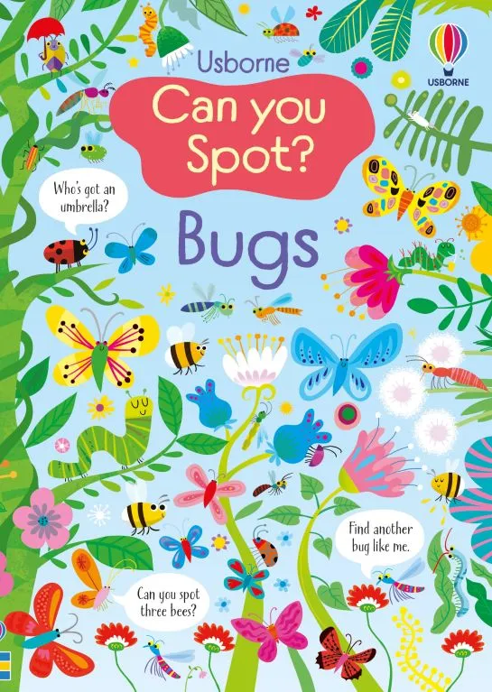 Детска книжка със занимания за концентрация Can You Spot? Bugs