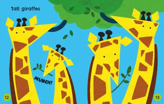 Детска книжка със занимания Cut and Stick Animals - Image 3