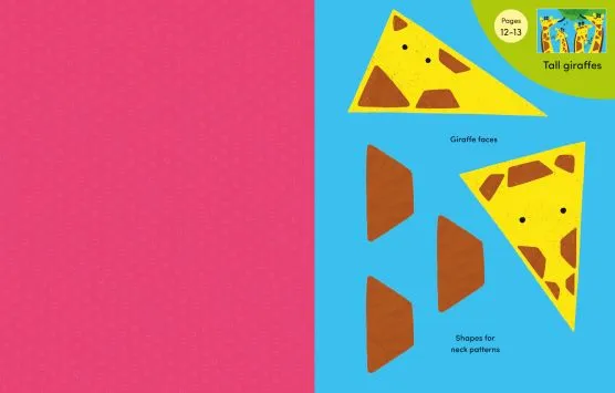 Детска книжка със занимания Cut and Stick Animals - Image 4