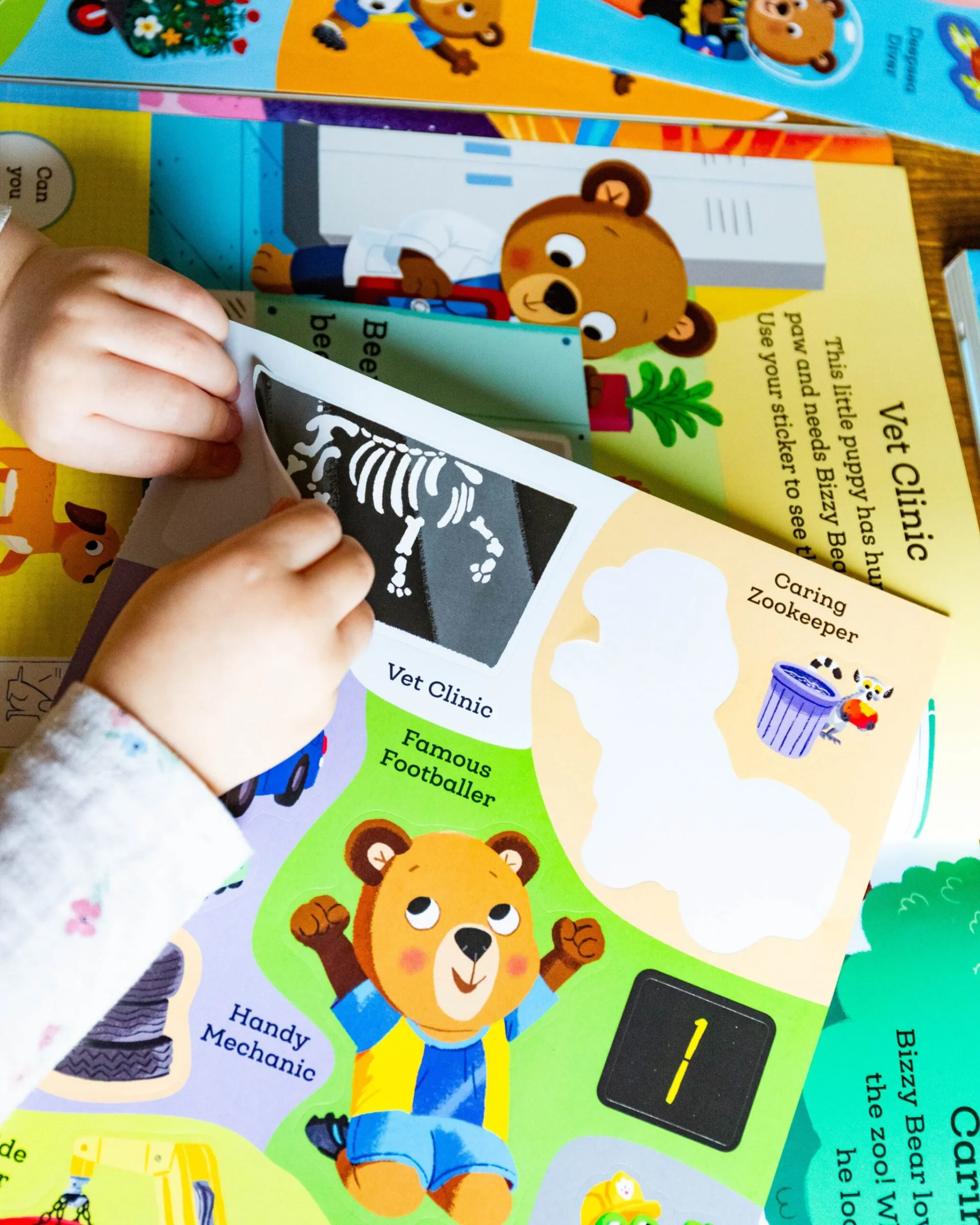 Детска книжка със стикери Bizzy Bear My First Sticker Book: Busy Jobs - Image 4