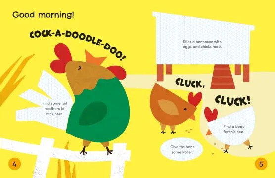Детска книжка със занимания Cut and Stick Farm - Image 2