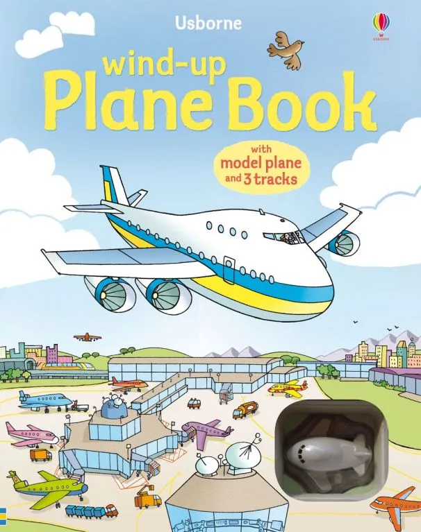 Интерактивна детска книжка Wind-Up Plane с самолетче